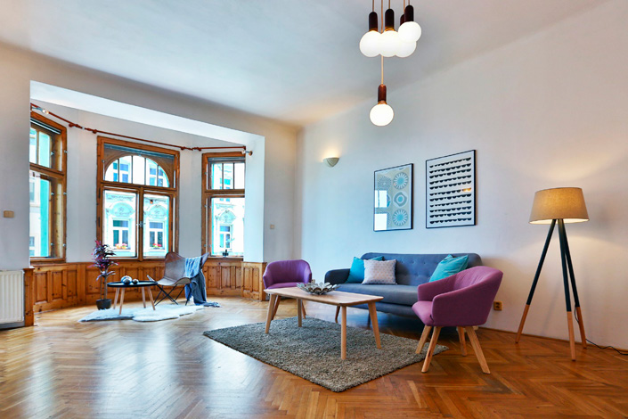 Ukázka home stagingu – interiér po vybavení