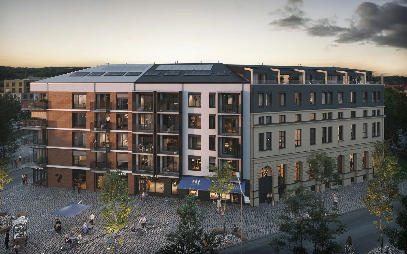 MUSE7 Holešovice — vizualizace domu
