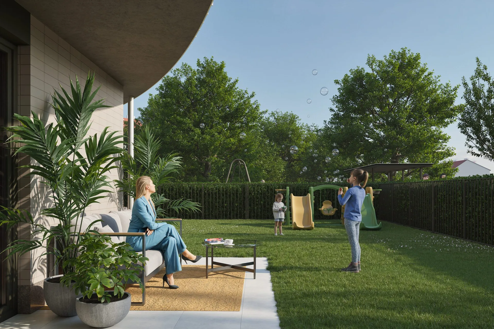 Zanzara Residence — zahrada s posezením