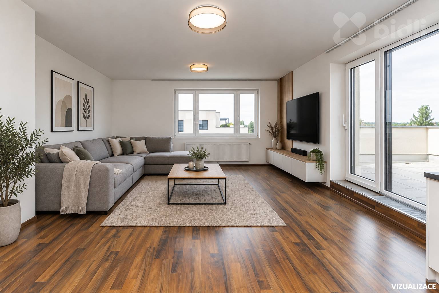 Byt 4+kk s terasou 68 m² v projektu Farářství, Hradec Králové