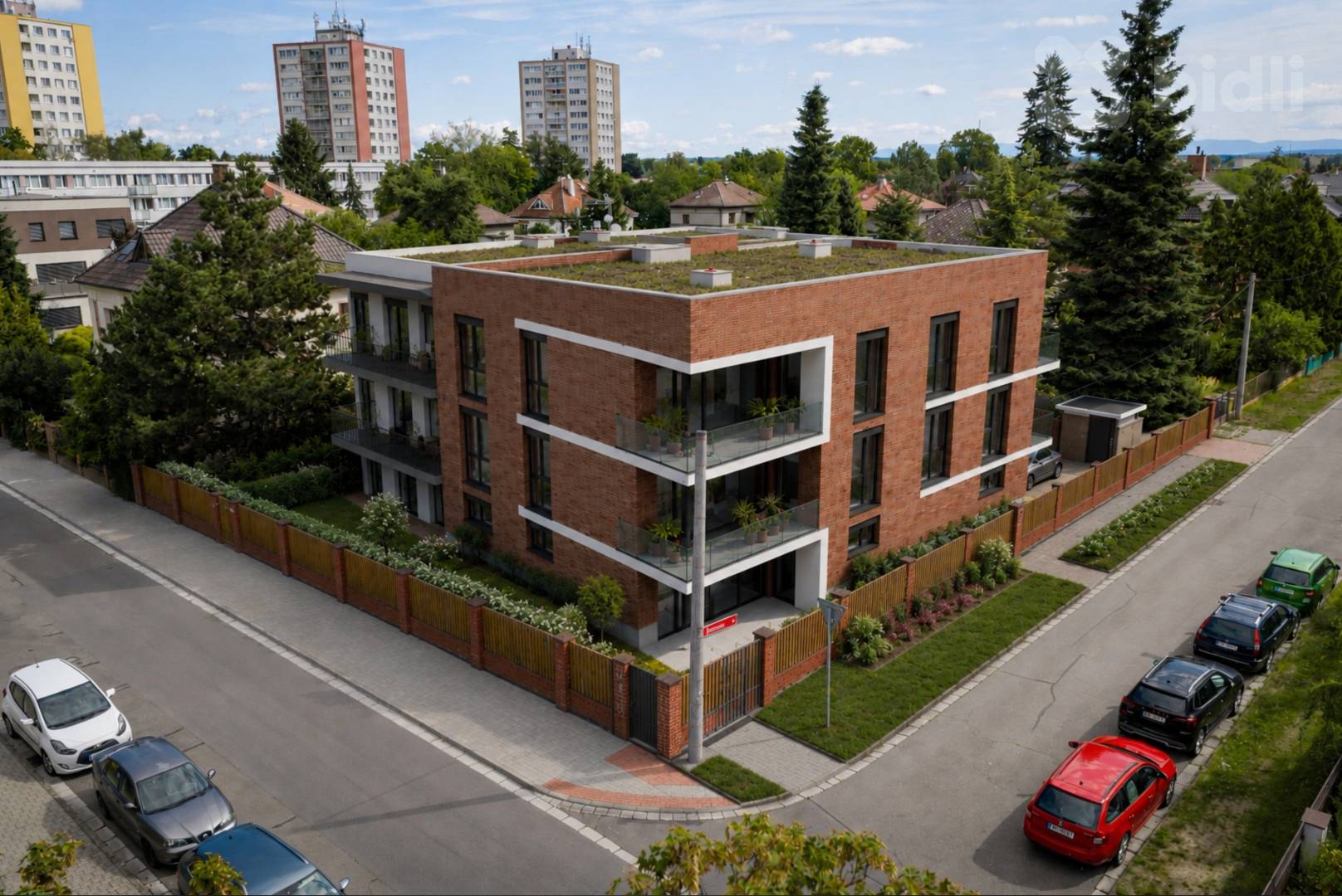 Rezidence Malšovice — architektonická studie bytového domu s 11 byty v Hradci Králové